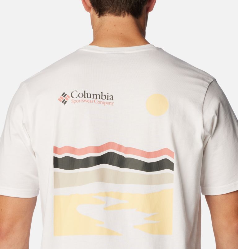 White Men Columbia Explorers Canyon™ Back Graphic T Shirts | 94633381