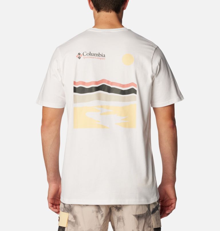 White Men Columbia Explorers Canyon™ Back Graphic T Shirts | 94633381