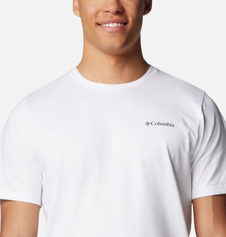 White Men Columbia Explorers Canyon™ Back Graphic T Shirts | 98616942