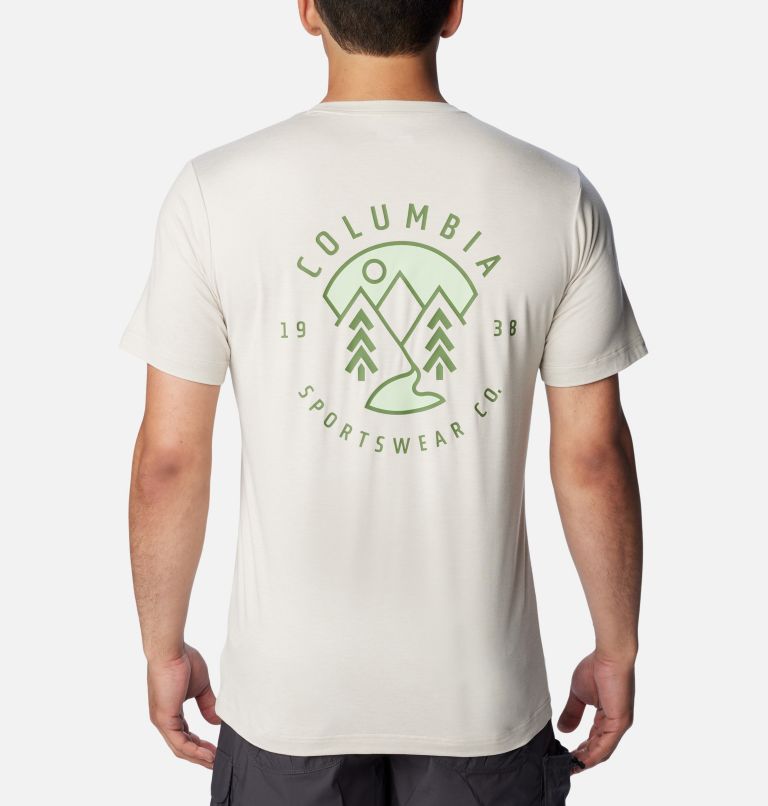 White Men Columbia Kwick Hike™ Technical Graphic T Shirts | 5074460