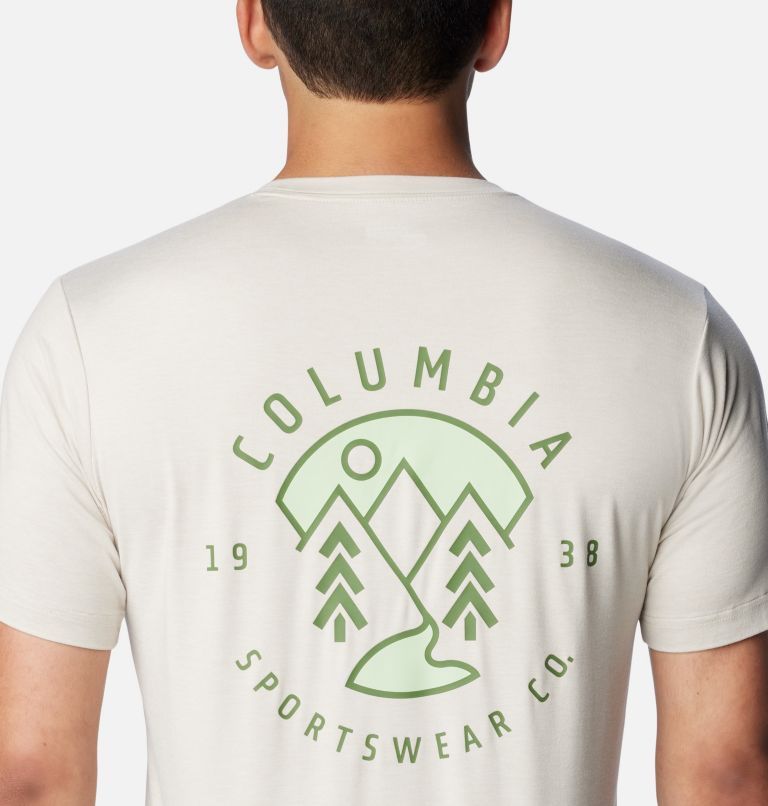 White Men Columbia Kwick Hike™ Technical Graphic T Shirts | 5074460