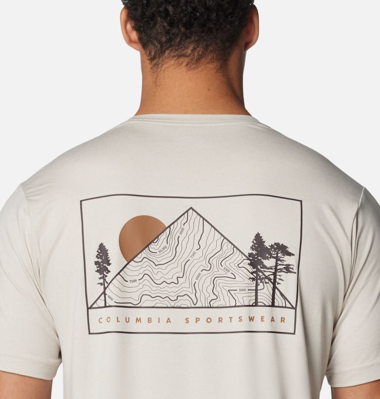 White Men Columbia Kwick Hike™ Technical Graphic T Shirts | 67941842