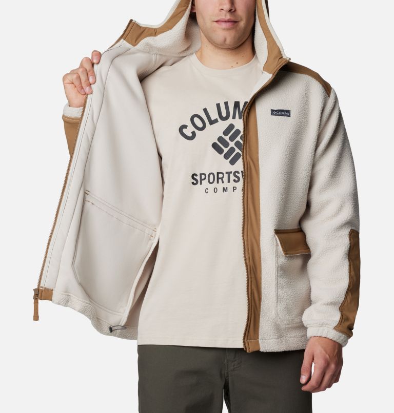 White Men Columbia Landroamer™ Hooded Sherpa Fleece Jackets | 95702453