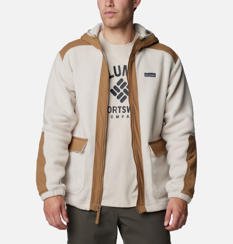 White Men Columbia Landroamer™ Hooded Sherpa Fleece Jackets | 95702453