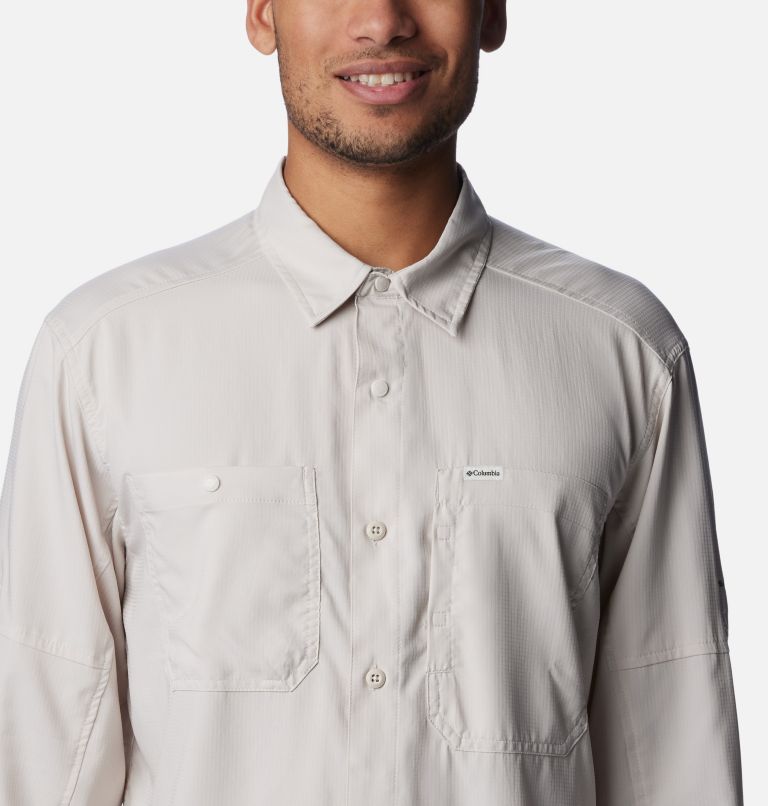 White Men Columbia Silver Ridge™ Utility Lite Shirts | 2937416