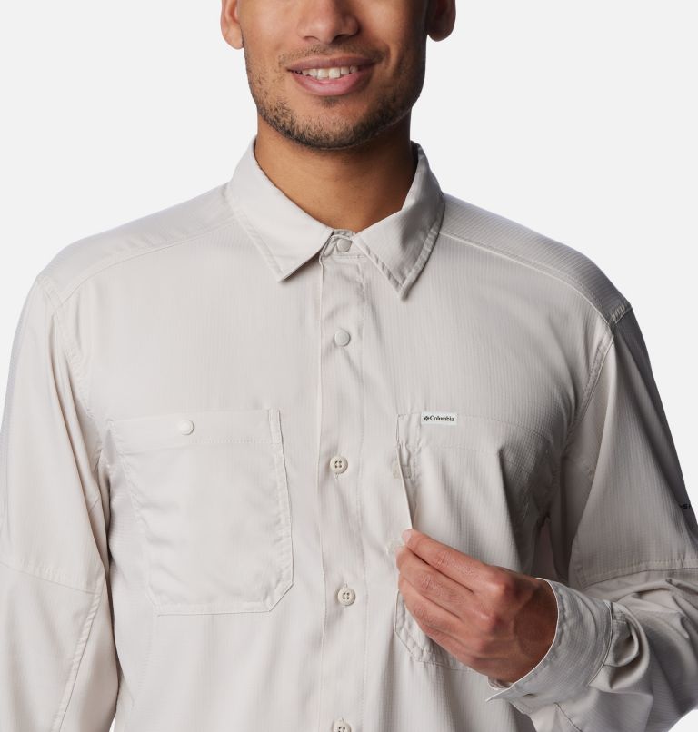 White Men Columbia Silver Ridge™ Utility Lite Shirts | 2937416