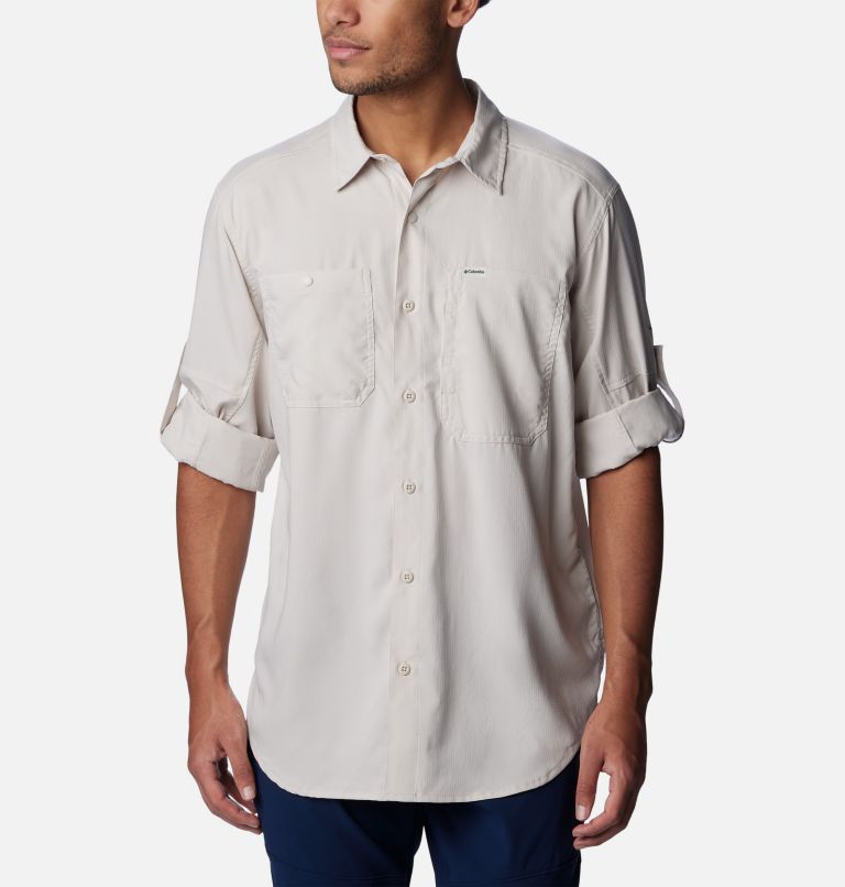 White Men Columbia Silver Ridge™ Utility Lite Shirts | 2937416