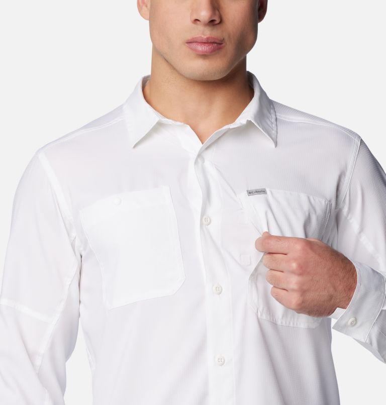 White Men Columbia Silver Ridge™ Utility Lite Shirts | 82181950