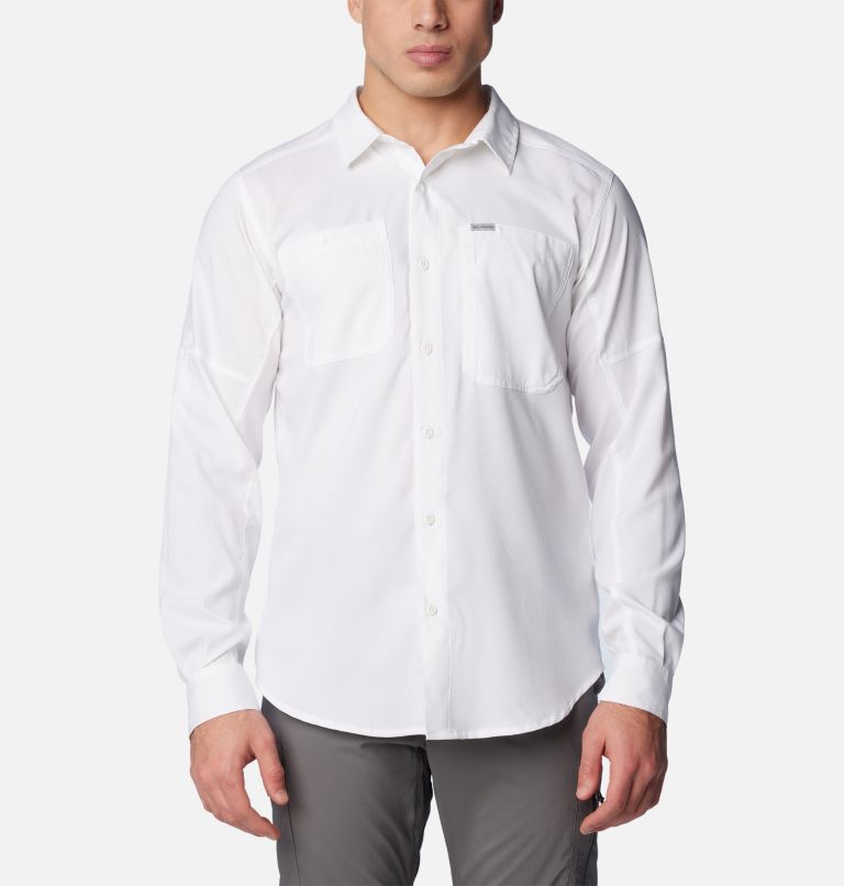 White Men Columbia Silver Ridge™ Utility Lite Shirts | 82181950