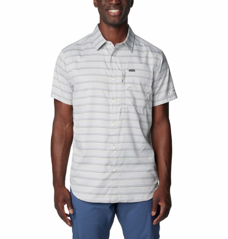 White Men Columbia Silver Ridge™ Utility Short Sleeve Shirts | 49108720