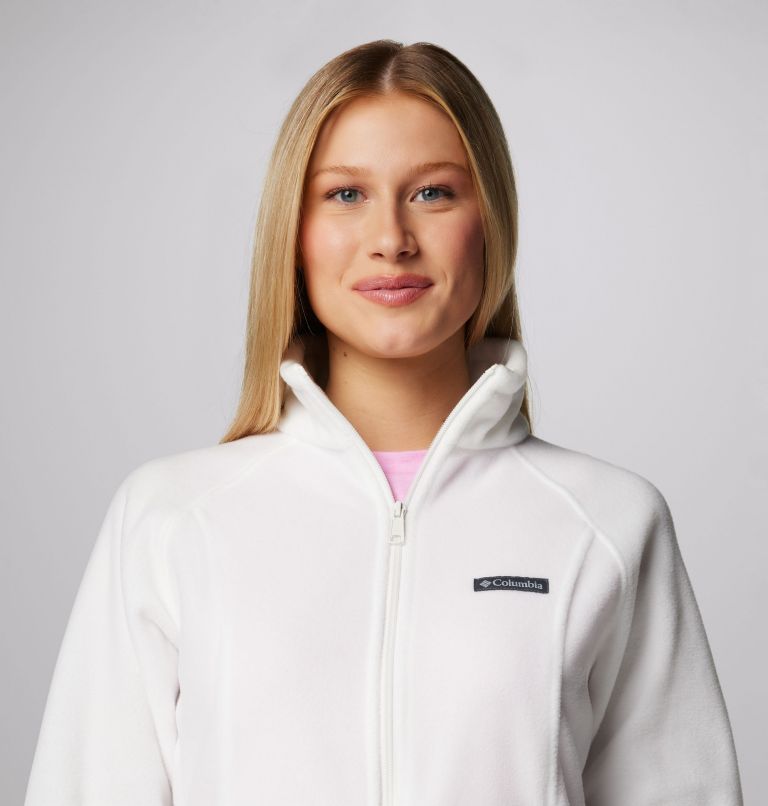 White Women Columbia Benton Springs™ Full Zip Fleece Jackets | 4759486