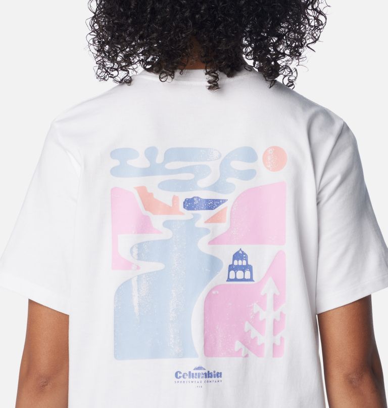 White Women Columbia Boundless Beauty™ Graphic T Shirts | 31502670