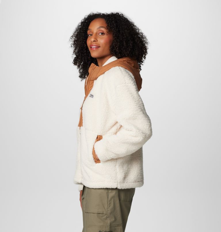 White Women Columbia Boundless Discovery™ Hooded Sherpa Fleece Jackets | 76381999