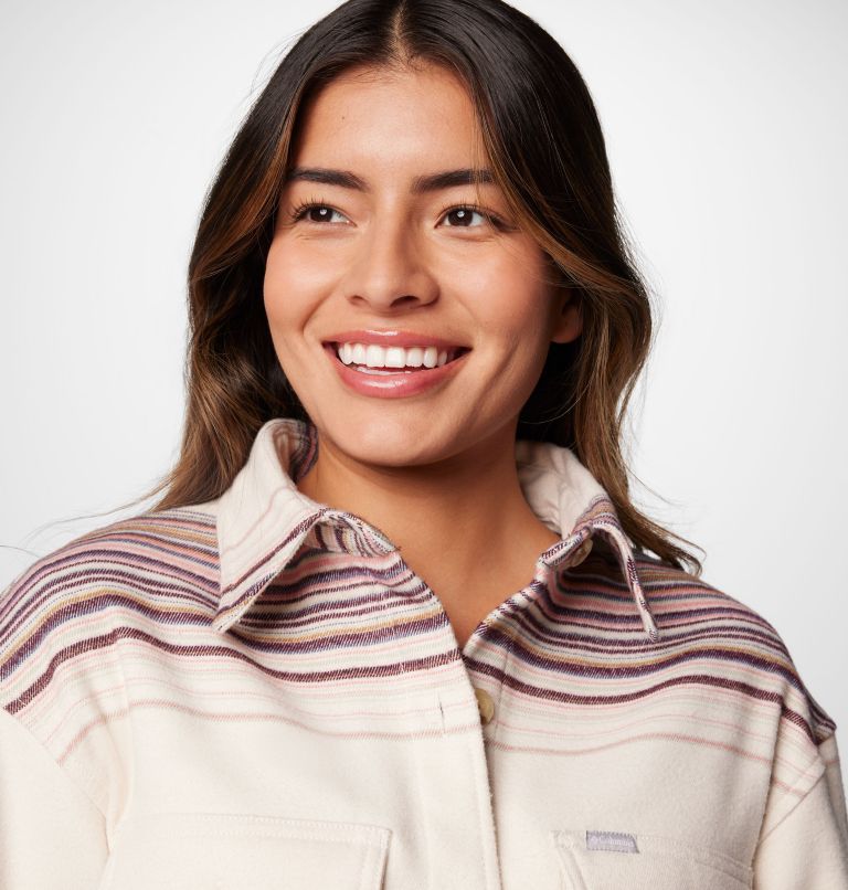 White Women Columbia Calico Basin™ Mid Jacket Shirts | 81624973