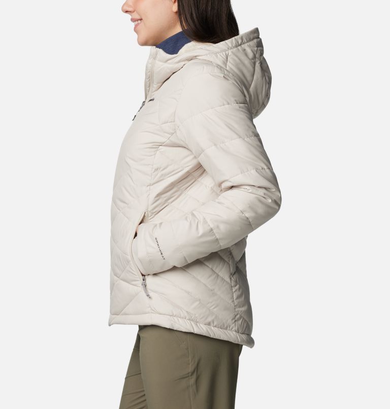 White Women Columbia Heavenly™ Hooded Insulated Puffer Jacket | 47380980