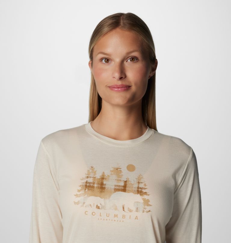 White Women Columbia Hidden Haven™ LS T Shirts | 84844911