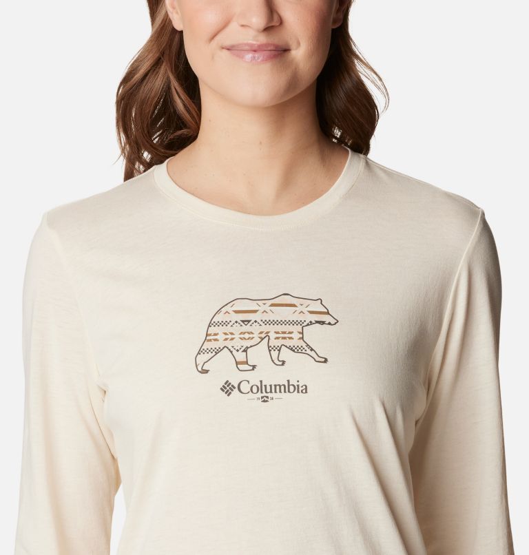 White Women Columbia Hidden Haven™ LS T Shirts | 21894631