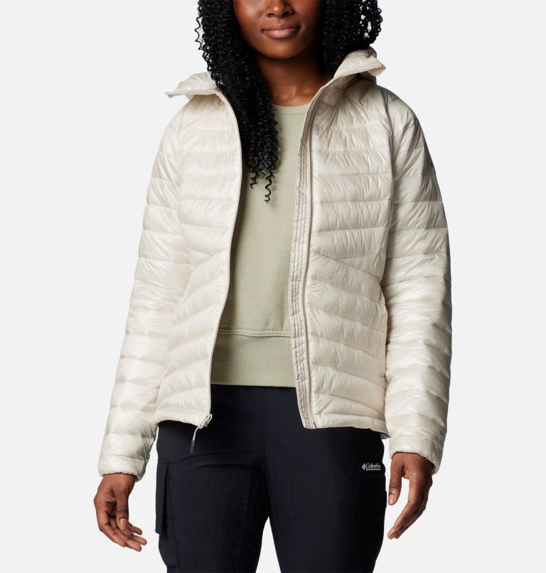 White Women Columbia Labyrinth Loop™ II Insulated Hooded Puffer Jacket | 28727267