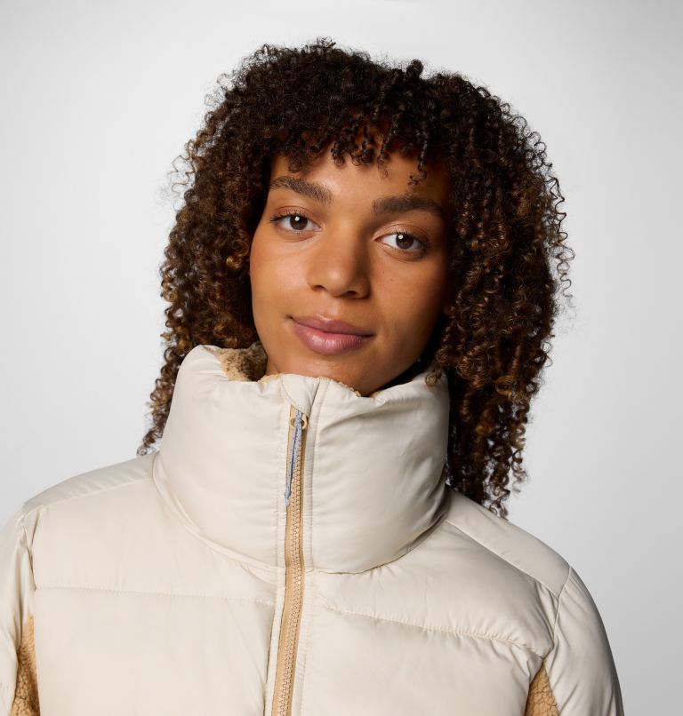 White Women Columbia Leadbetter Point™ II Sherpa Hybrid Puffer Jacket | 6953784