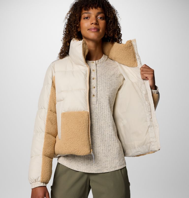 White Women Columbia Leadbetter Point™ II Sherpa Hybrid Puffer Jacket | 6953784