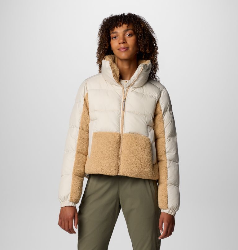 White Women Columbia Leadbetter Point™ II Sherpa Hybrid Puffer Jacket | 6953784