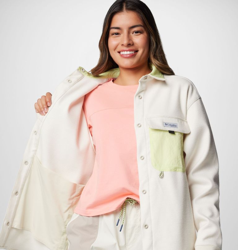 White Women Columbia PFG Open Water™ Jacket Shirts | 54881548