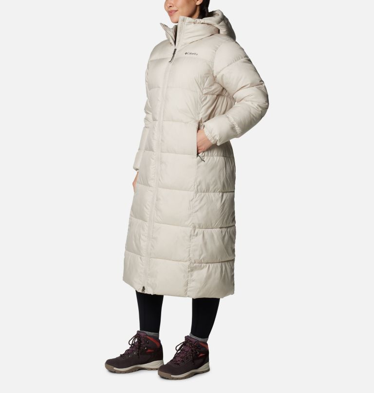 White Women Columbia Pike Lake™ III Long Puffer Jacket | 94669396