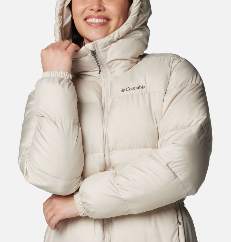 White Women Columbia Pike Lake™ III Long Puffer Jacket | 94669396