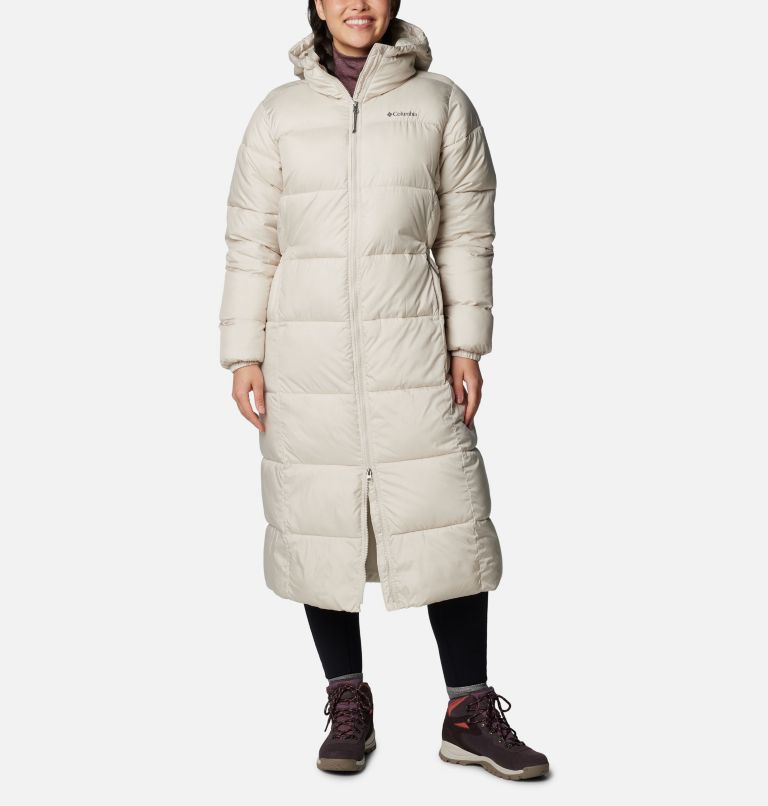 White Women Columbia Pike Lake™ III Long Puffer Jacket | 94669396