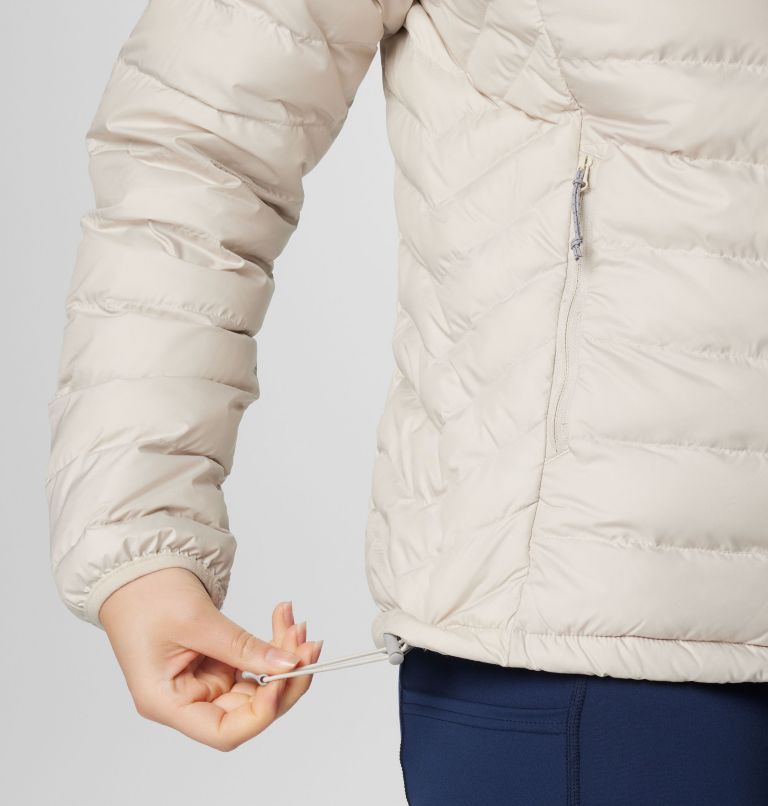 White Women Columbia Powder Lite™ II Hooded Insulated Puffer Jacket | 43095520