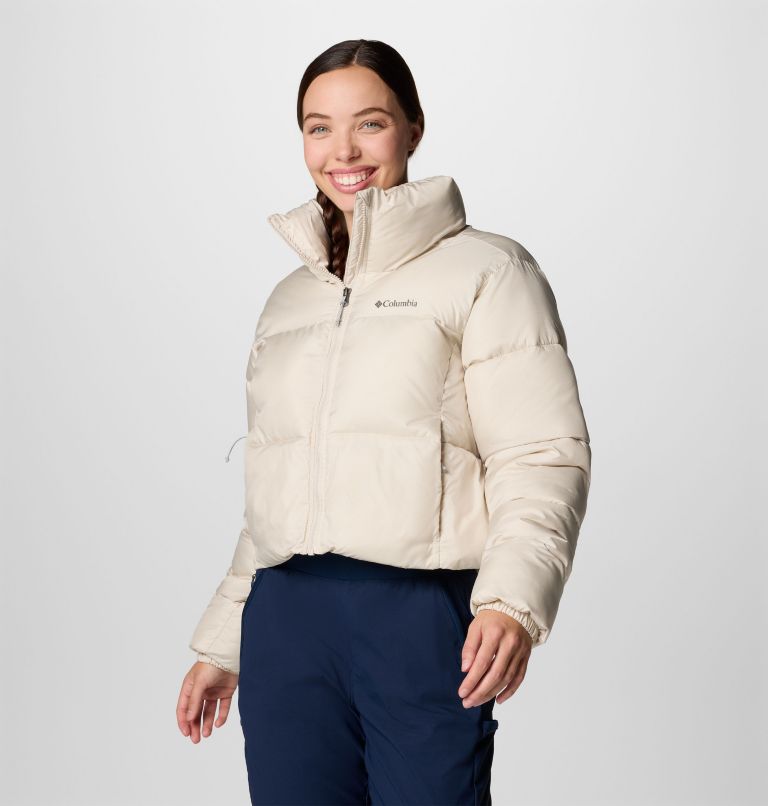 White Women Columbia Puffect™ II Cropped Puffer Jacket | 78917415