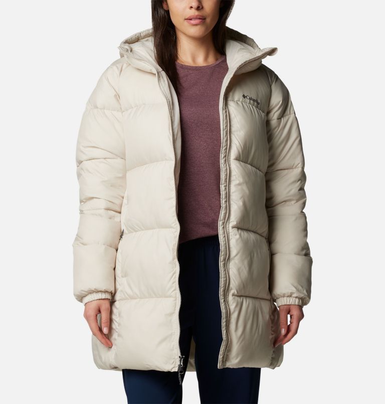 White Women Columbia Puffect™ II Hooded Mid Puffer Jacket | 10335134