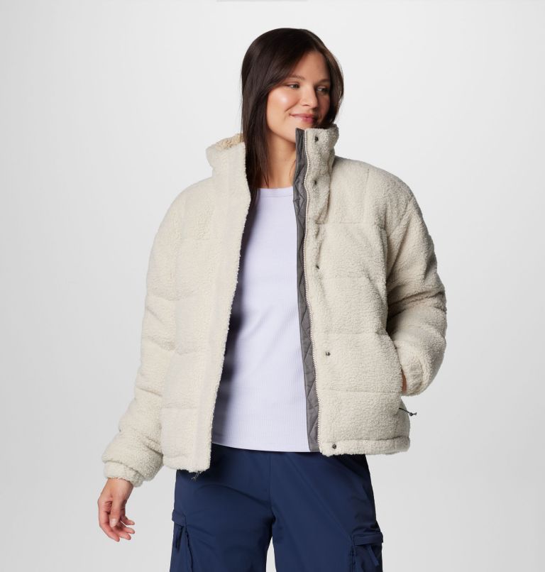 White Women Columbia Ruby Falls™ II Novelty Sherpa Puffer Jacket | 56630863