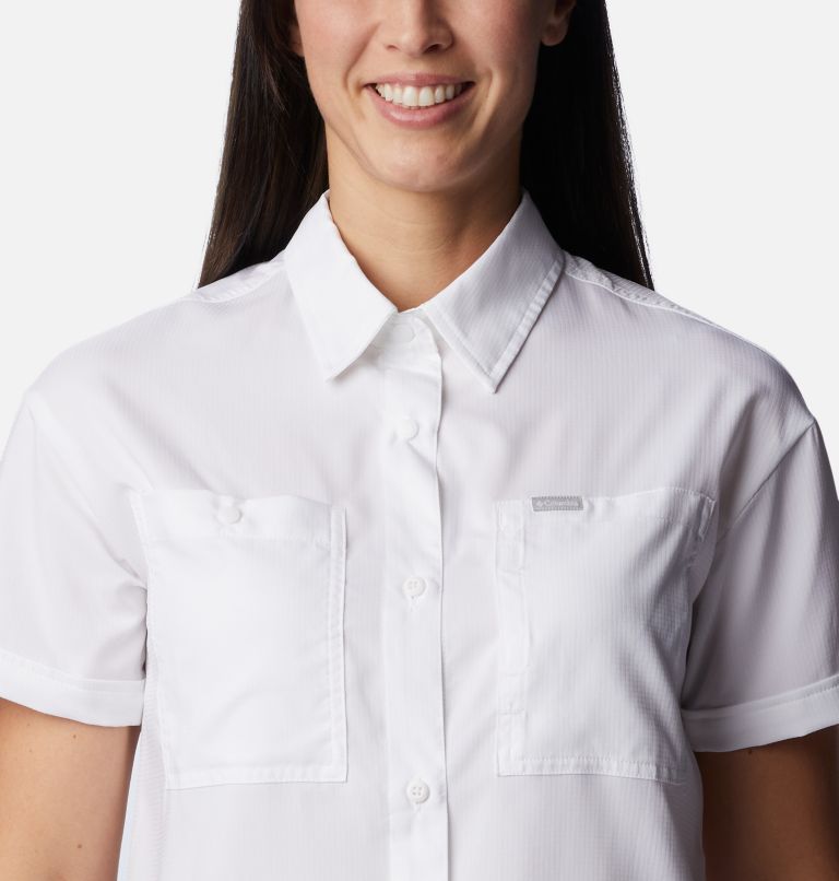 White Women Columbia Silver Ridge Utility™ Short Sleeve Shirts | 77481302