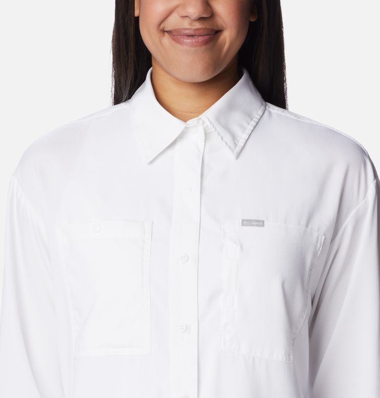 White Women Columbia Silver Ridge Utility™ Technical Shirts | 12263288