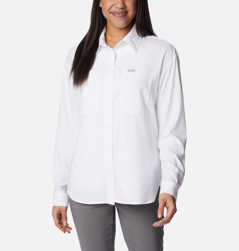 White Women Columbia Silver Ridge Utility™ Technical Shirts | 12263288