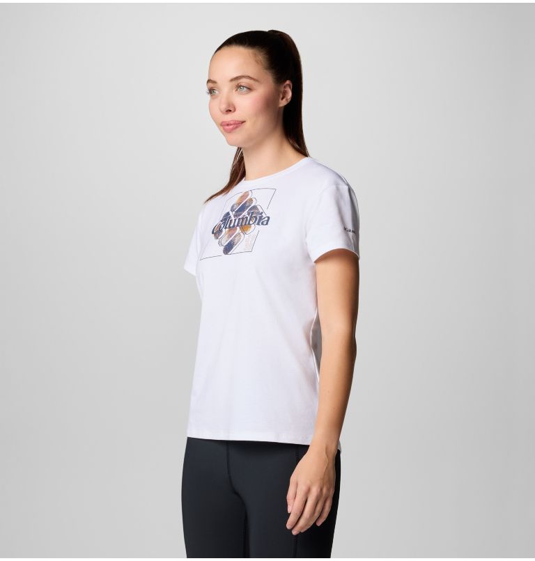 White Women Columbia Sun Trek™ Technical Graphic T Shirts | 97400019