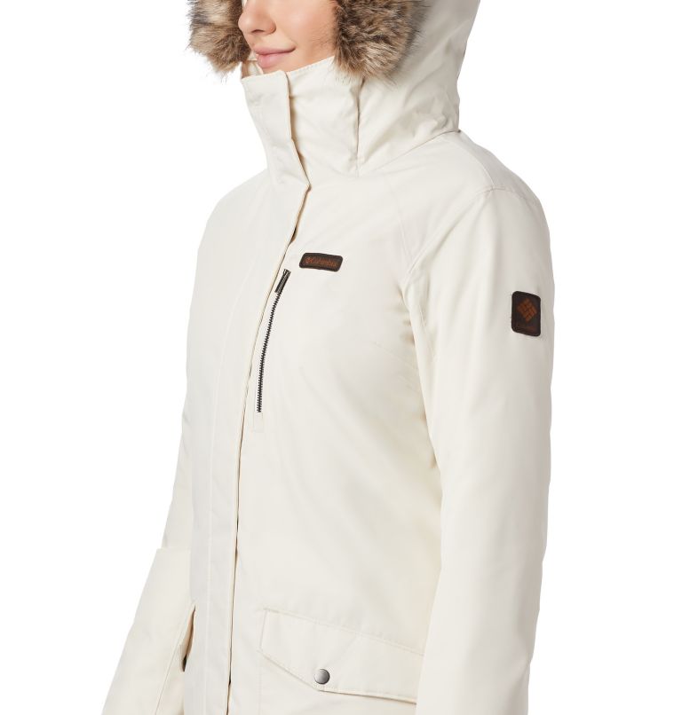 White Women Columbia Suttle Mountain™ Long Synthetic Down Parka | 66255818