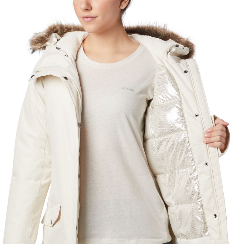 White Women Columbia Suttle Mountain™ Long Synthetic Down Parka | 66255818