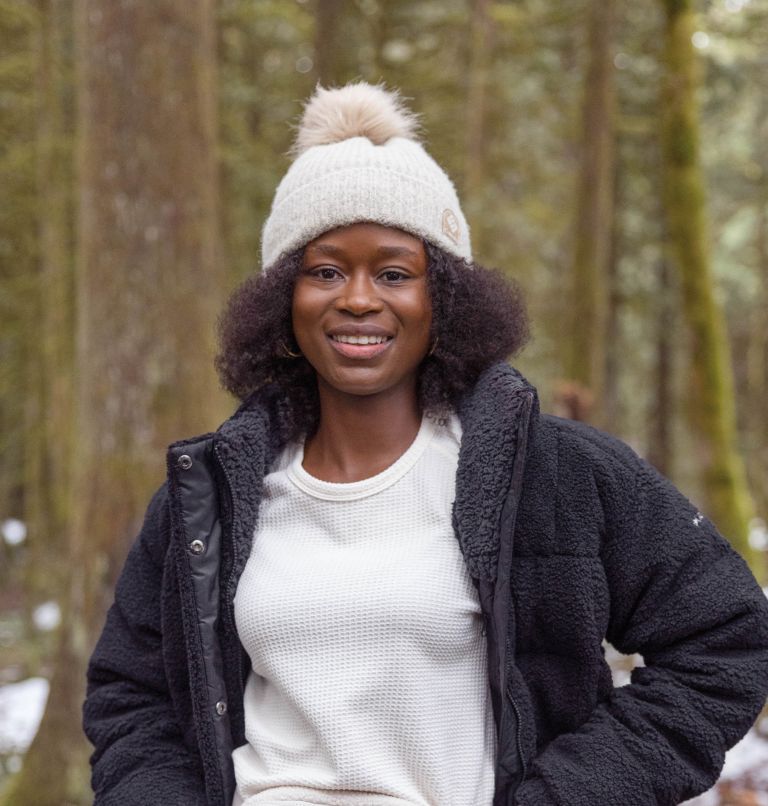 White Women Columbia Winter Blur™ Pom Pom Beanie | 63541459