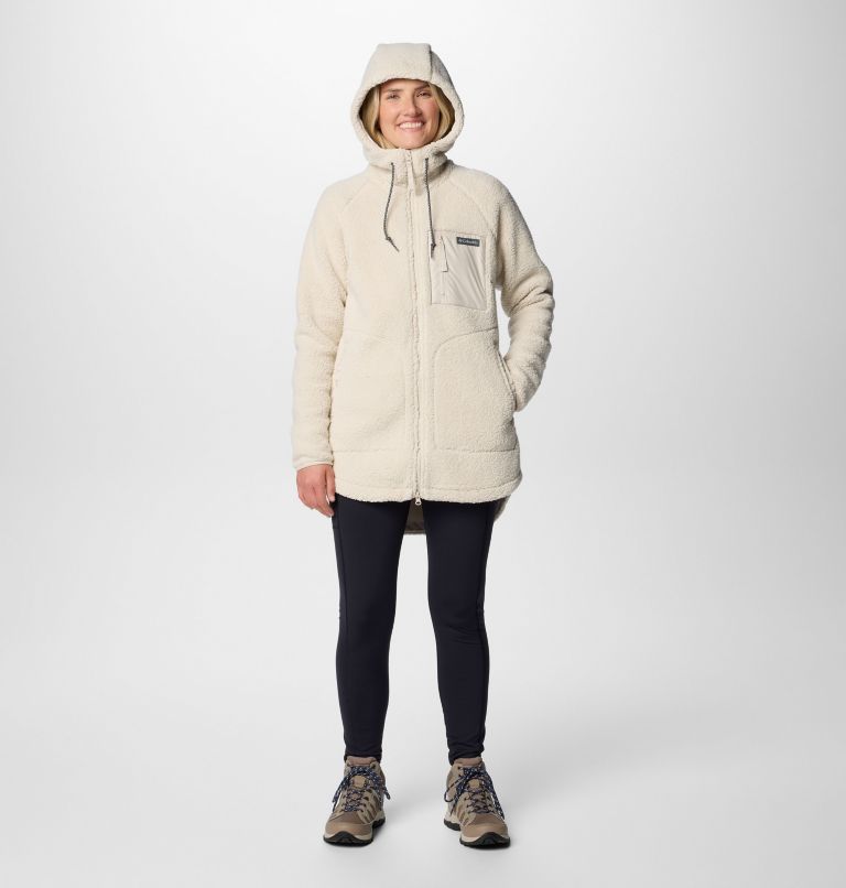 White Women Columbia Winter Warmth™ Hooded Sherpa Fleece Jackets | 78429702