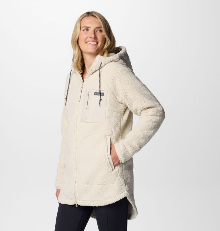 White Women Columbia Winter Warmth™ Hooded Sherpa Fleece Jackets | 78429702