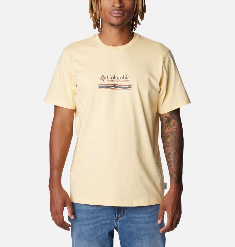 Yellow Men Columbia Explorers Canyon™ Back Graphic T Shirts | 10642327