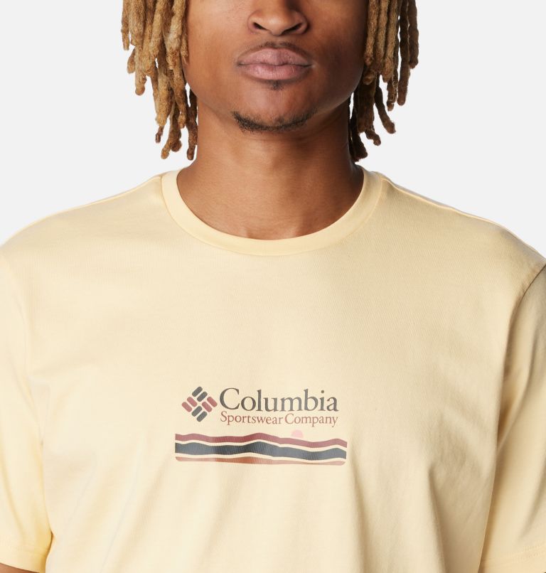 Yellow Men Columbia Explorers Canyon™ Back Graphic T Shirts | 10642327