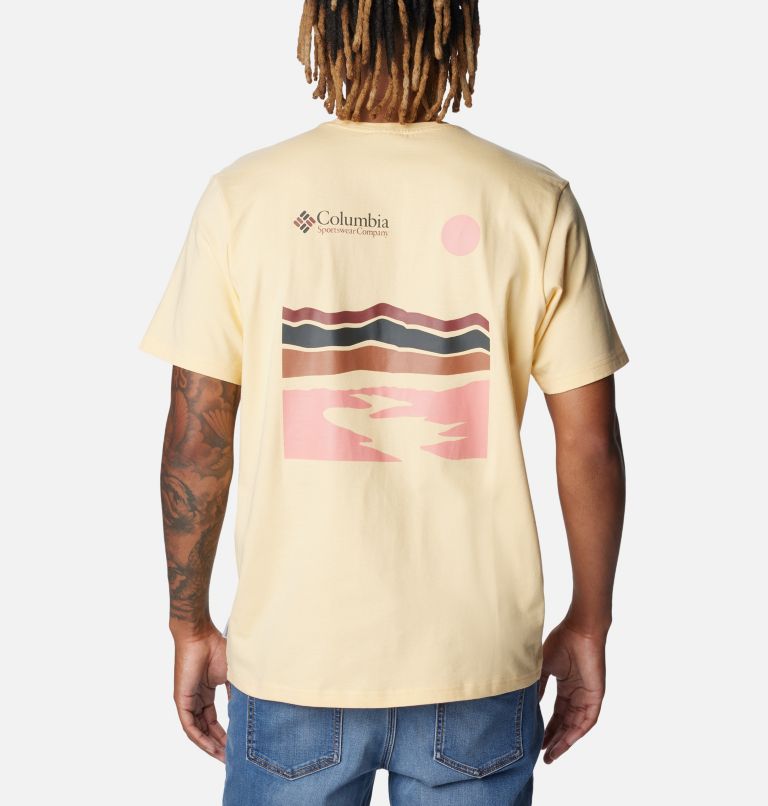 Yellow Men Columbia Explorers Canyon™ Back Graphic T Shirts | 10642327