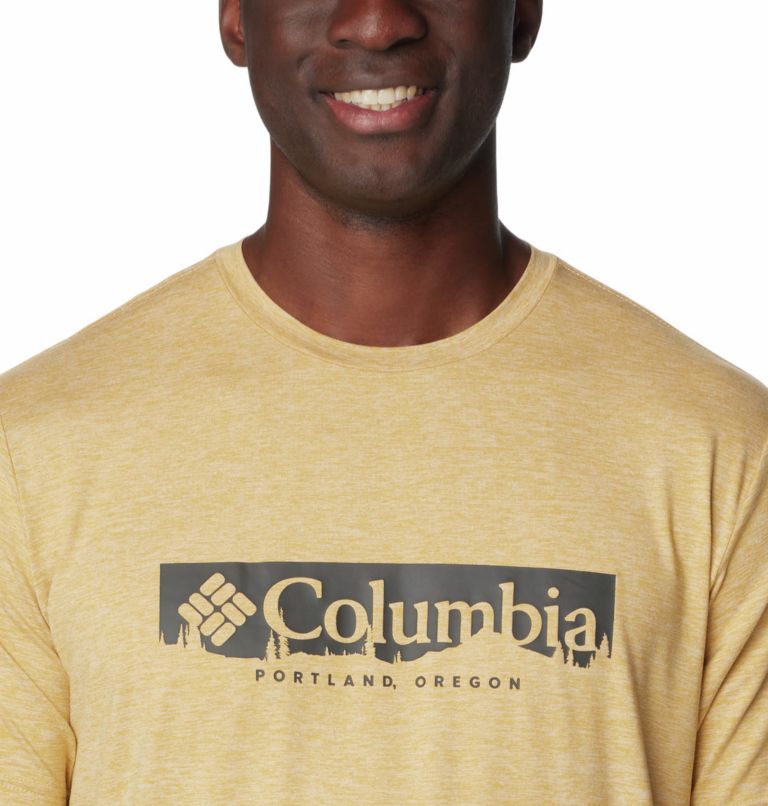 Yellow Men Columbia Kwick Hike™ Technical T Shirts | 54300435