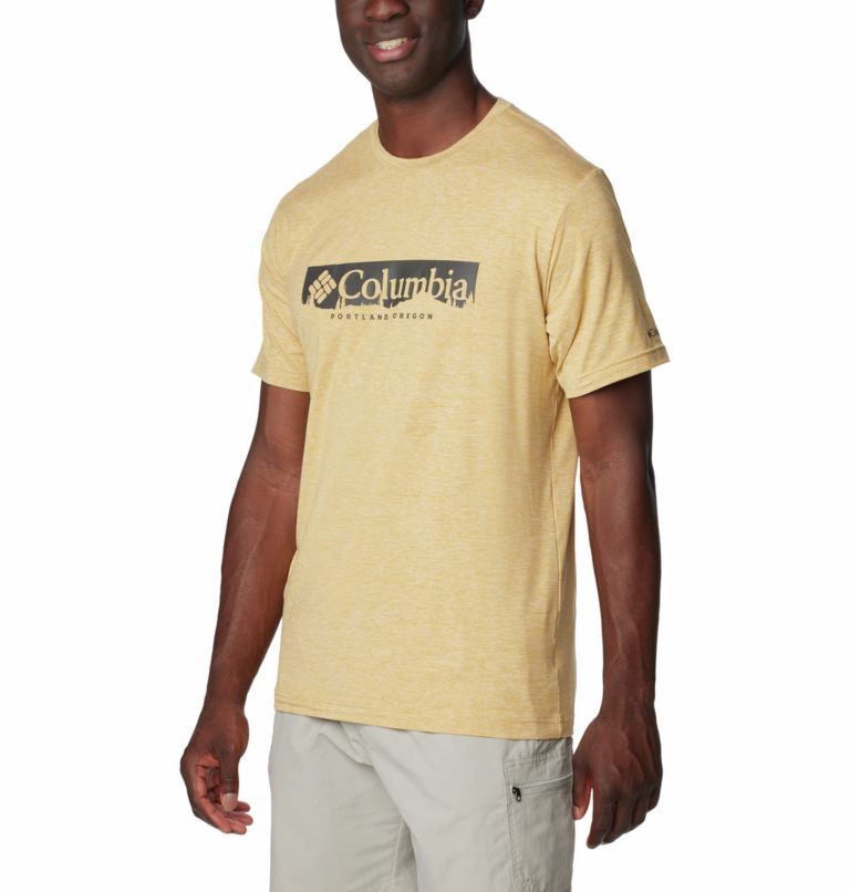 Yellow Men Columbia Kwick Hike™ Technical T Shirts | 54300435