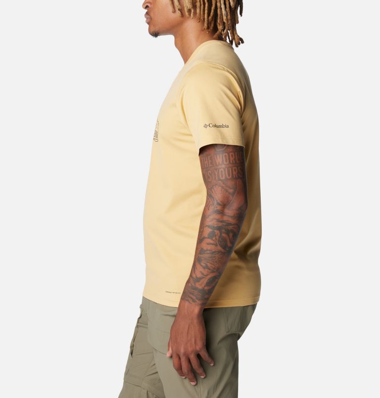 Yellow Men Columbia Rapid Ridge™ II Organic Cotton T Shirts | 59532145