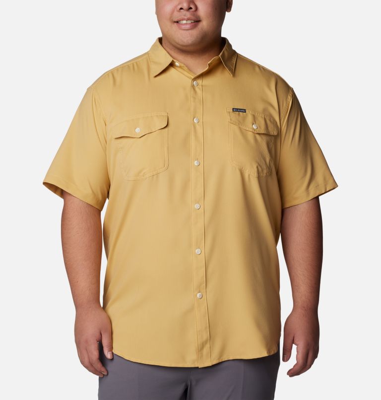 Yellow Men Columbia Utilizer™ II Solid Short Sleeve Extended Size Shirts | 48714853