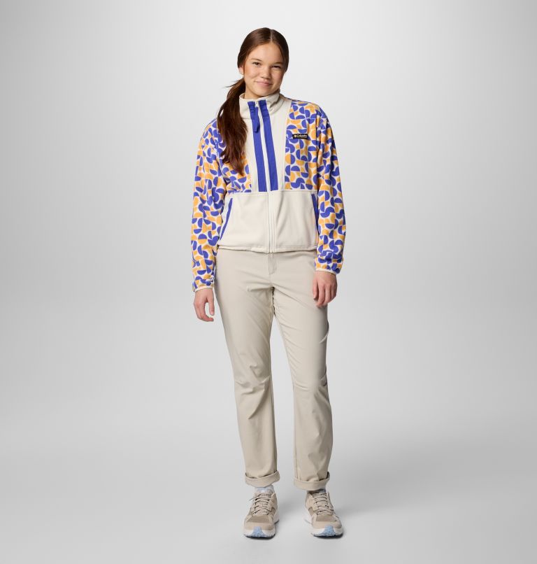 Yellow Women Columbia Back Bowl™ Printed Fleece Jackets | 12880574